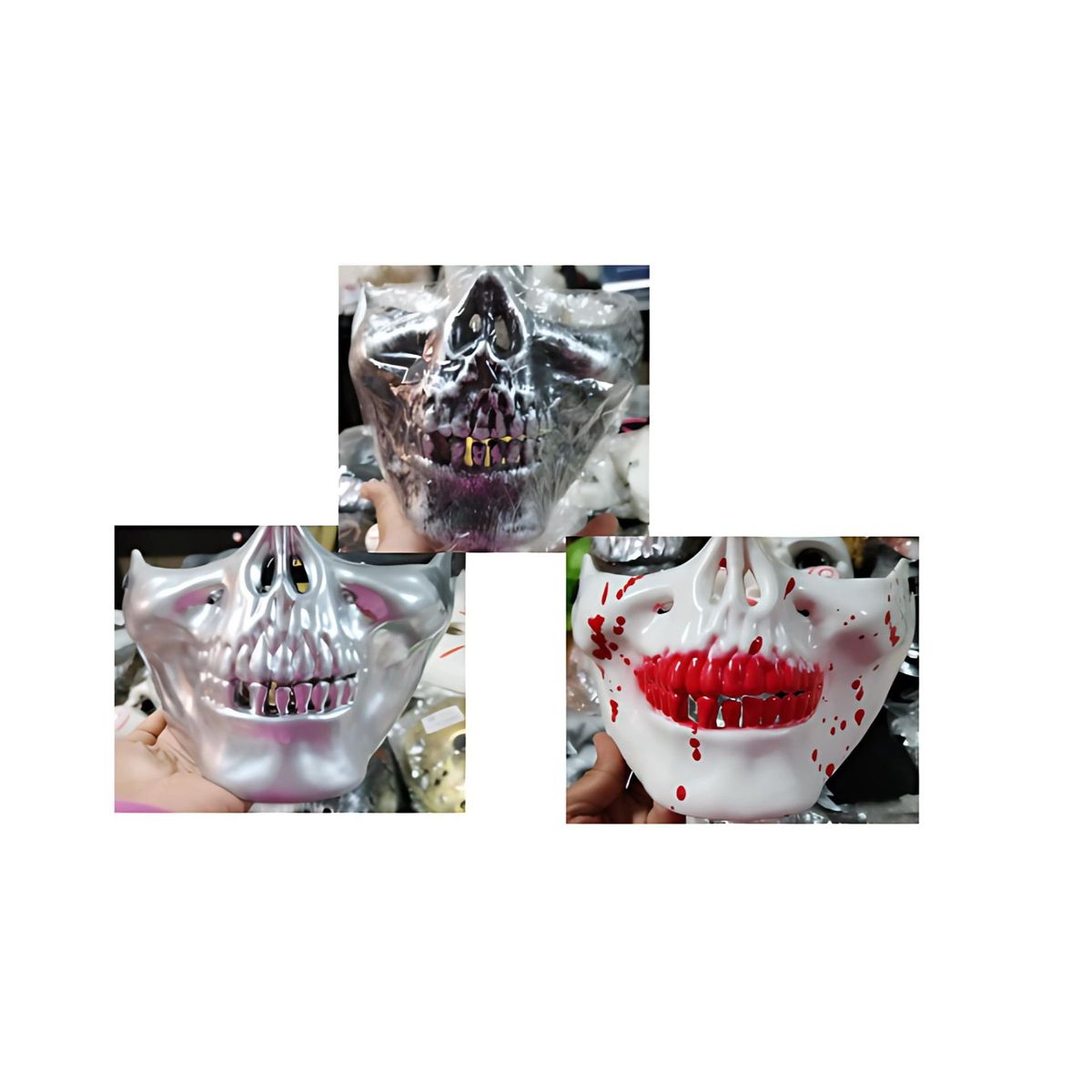 GENERICO - Pack Genérico de Máscaras Calavera Sonrisa