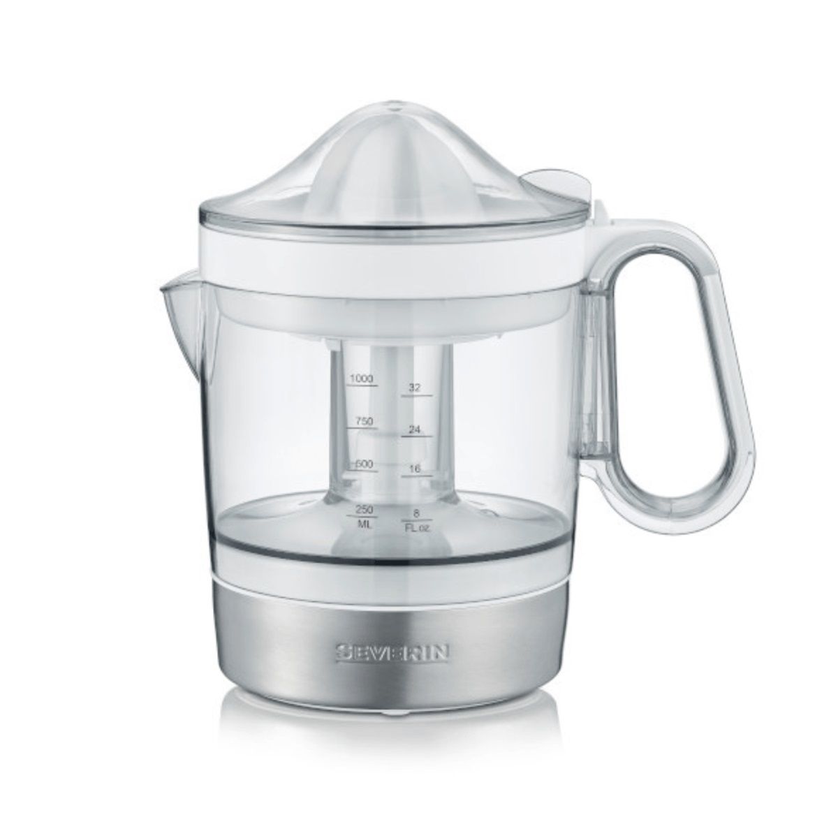 SEVERIN - Exprimidor de citricos con acabados de acero inoxidable CP 3535