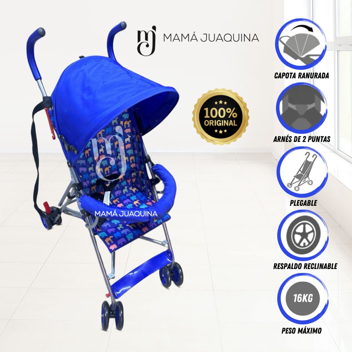 BABY - Coche Bastón «HASEL» Edición Limitada Light Blue