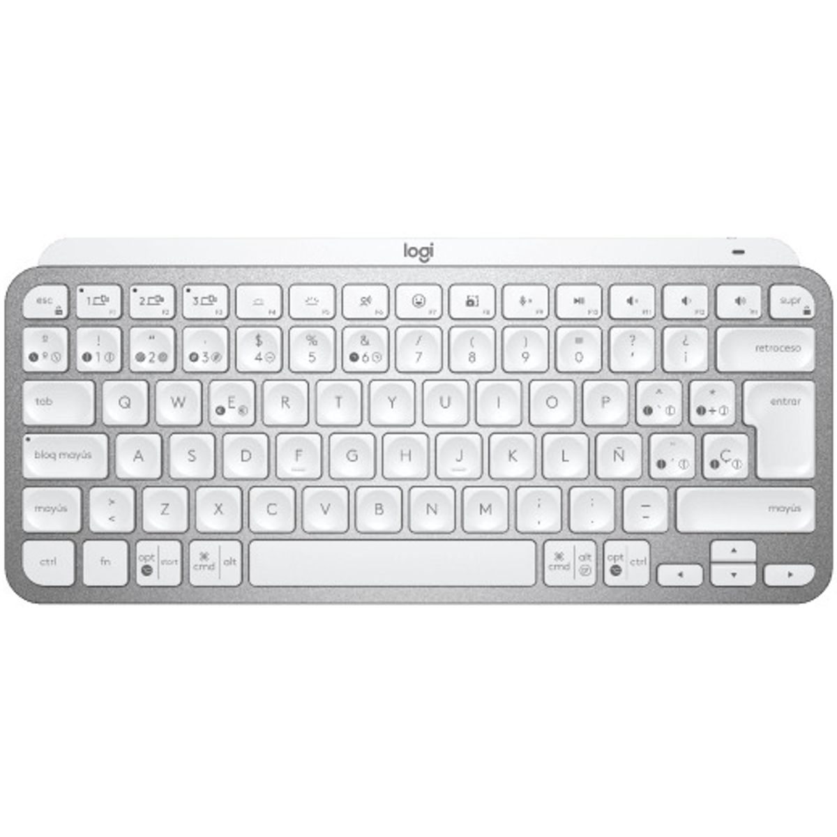 LOGITECH - Teclado Logitech Mx Keys Mini Plateado