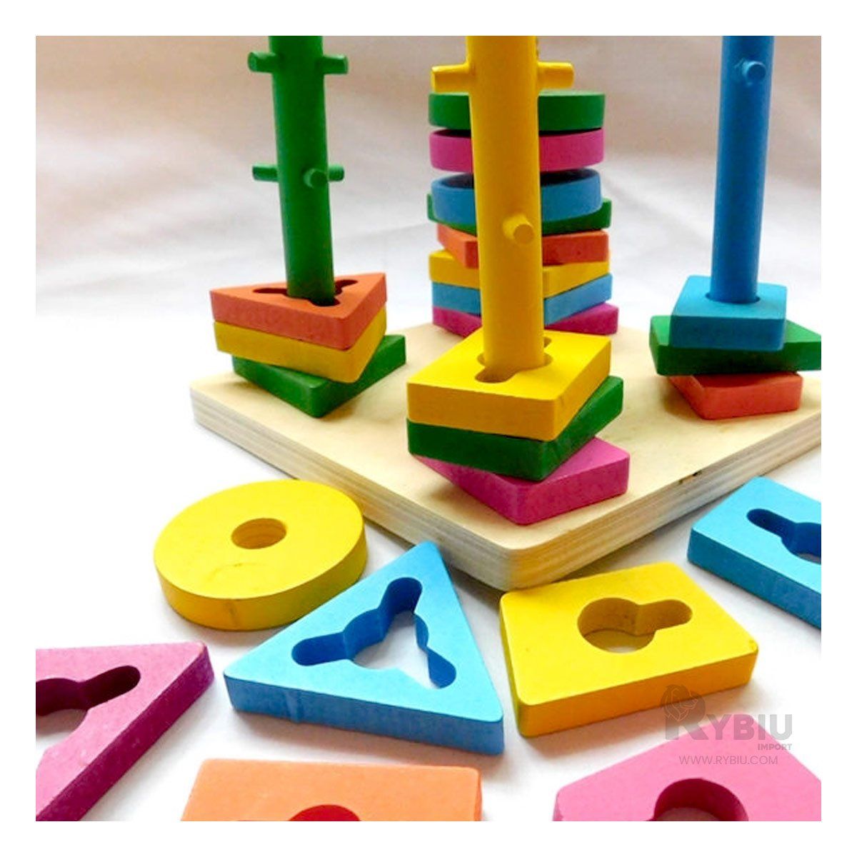 GENERICO - Juguete para Encajar las Figuras Geometricas Multicolor