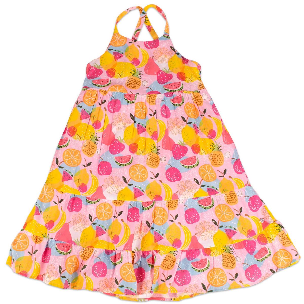 PILLIN - Vestido Bambula Estampada Niña PVY809-23 PILLIN