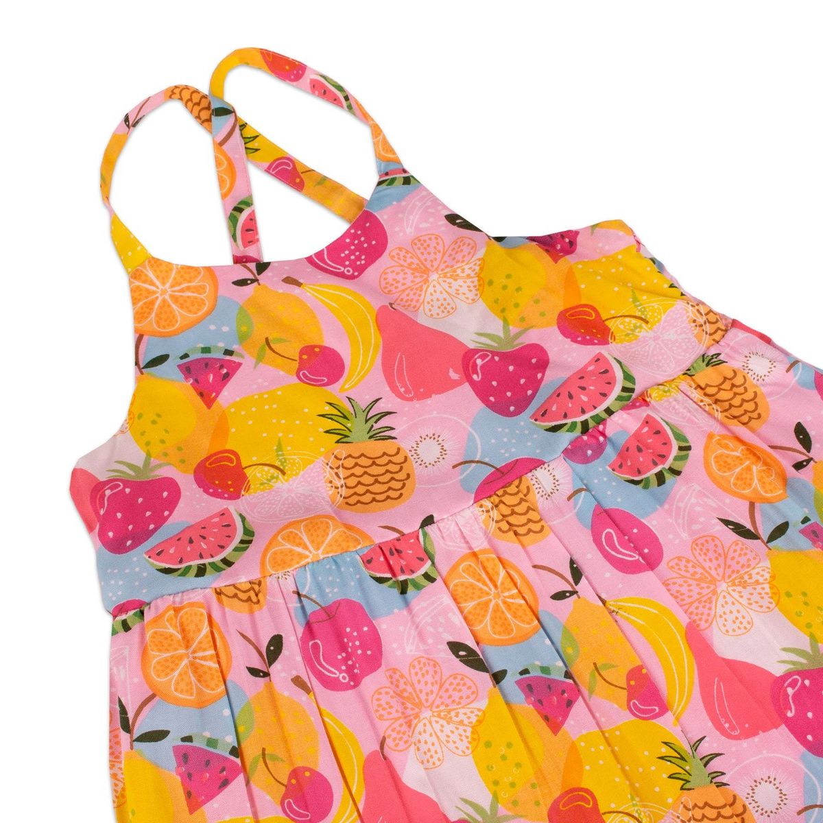 PILLIN - Vestido Bambula Estampada Niña PVY809-23 PILLIN