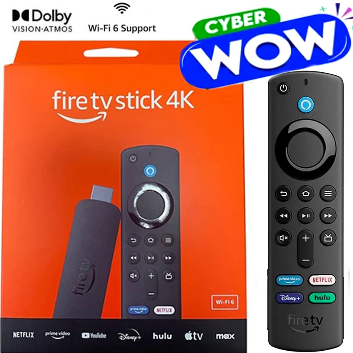 AMAZON - Fire Tv Stick 4k (2024) WIFI 6  2gb ram Control Remoto por voz Alexa