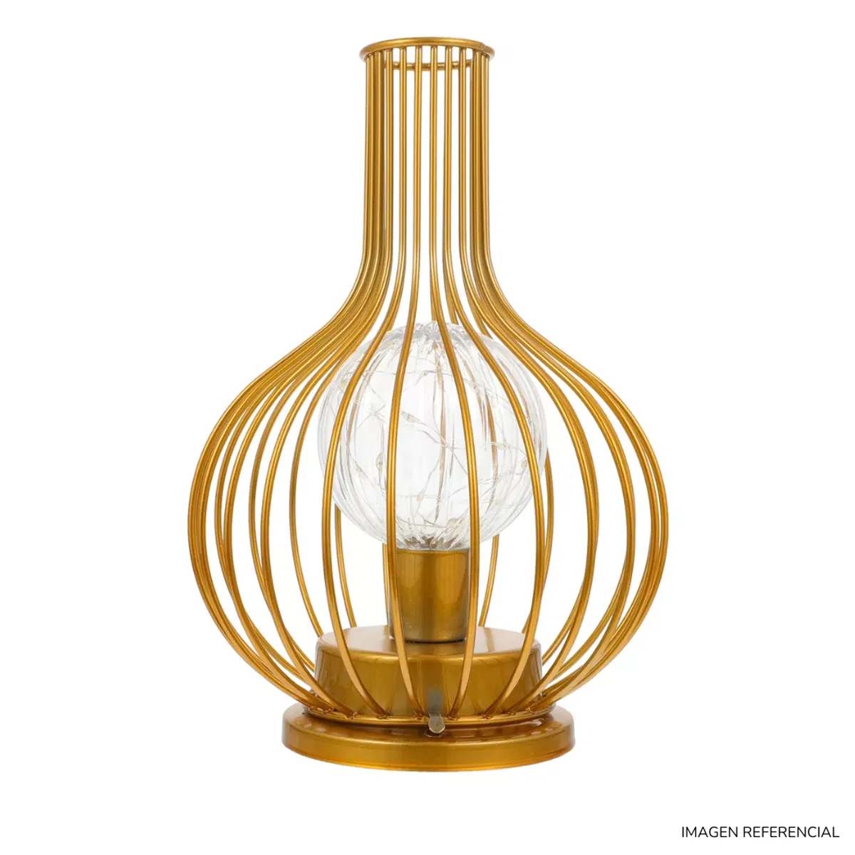 INSPIRA - Lampara de mesa decorativa dorado