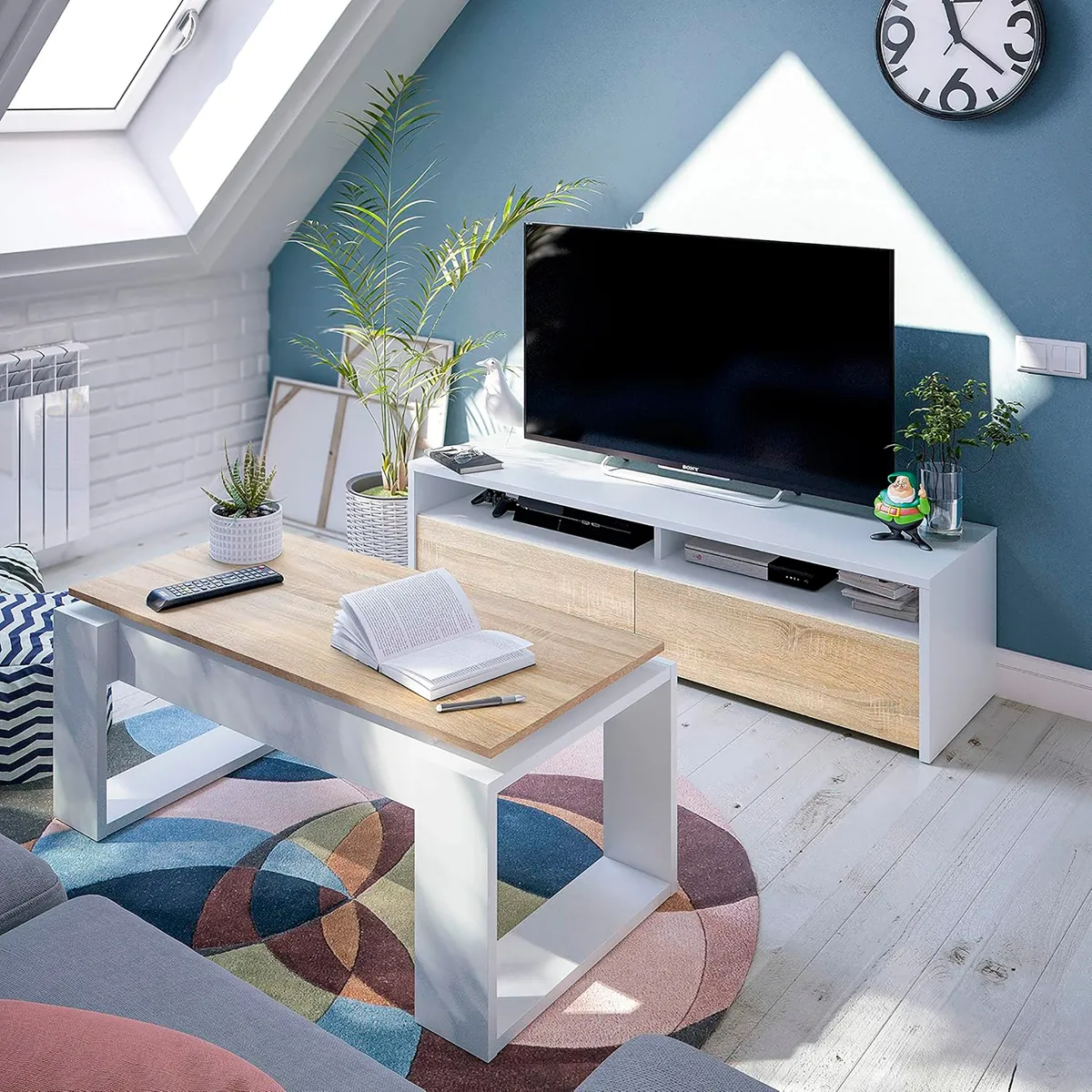 VILLA HOGAR - Mesa de TV 55 pulgadas Bonilla