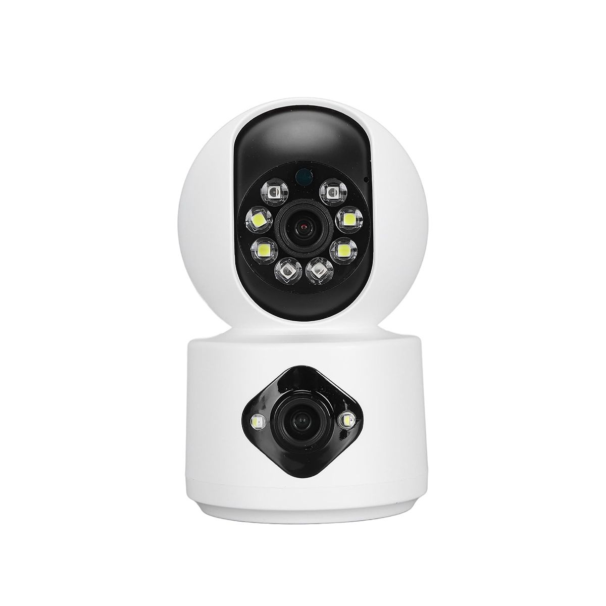 TRENDY TECH E I R L - Camara de seguridad doble lente wifi 360 Full HD interior vision nocturna