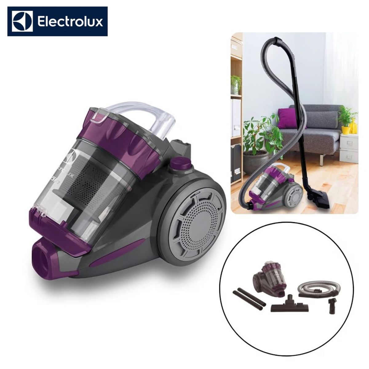 ELECTROLUX - ASPIRADORA ELECTROLUX DE TANQUE 1000W - ABS01.