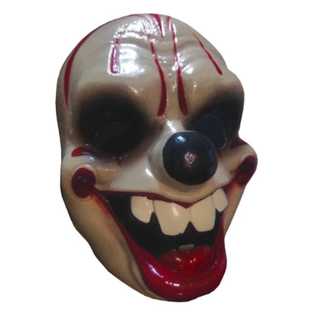 GENERICO - Disfraz máscara payaso sonriente con accesorio talla S