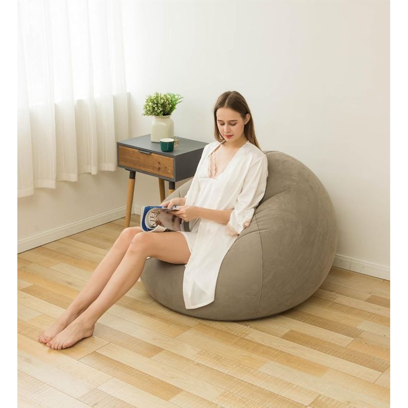 GENERICO - PUFF SILLÓN SOFÁ CAMA INFLABLE TERRAZA CASTAÑO