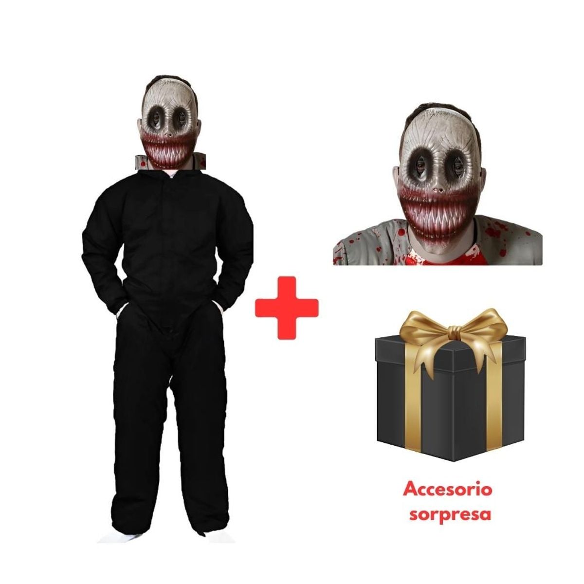 GENERICO - Disfraz Completo Payaso Sonriente Talla S