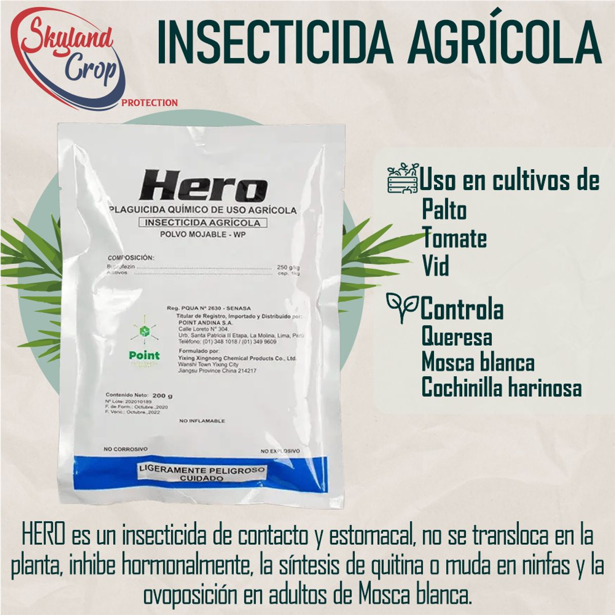 GENERICO - HERO 200gr  INSECTICIDA AGRÍCOLA