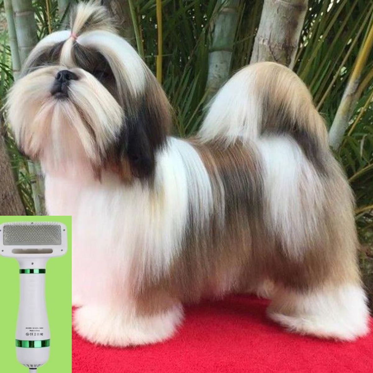 GENERICO - SECADOR PEINE CEPILLO PERROS GATOS ELÉCTRICO PROFESIONAL