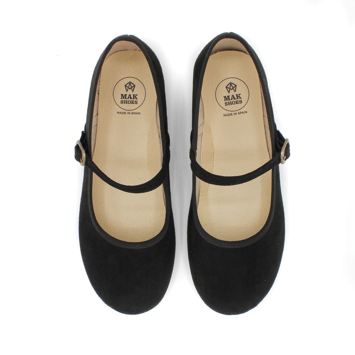 MAK SHOES - Merceditas Niña y Mujer Hebilla Suela Caucho