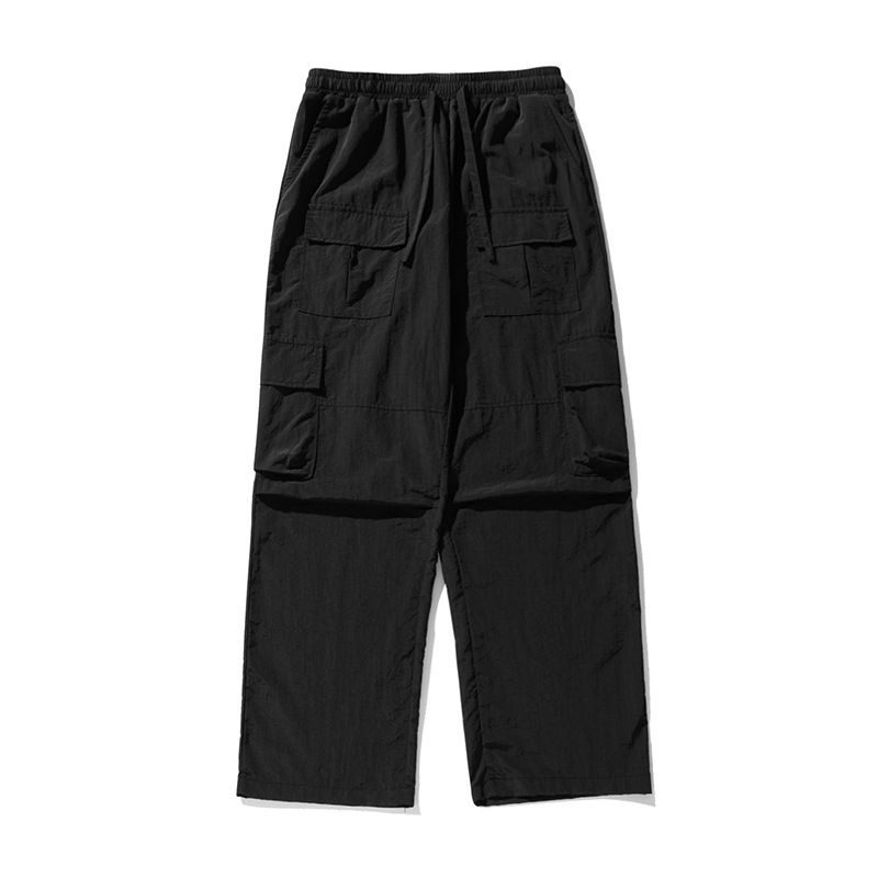 BLWOENS - Pantalones largos de primavera y otoño para hombres - Negro