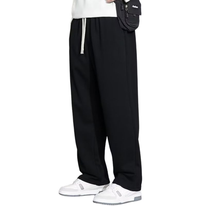 BLWOENS - Pantalones largos de primavera y otoño para hombres - Negro