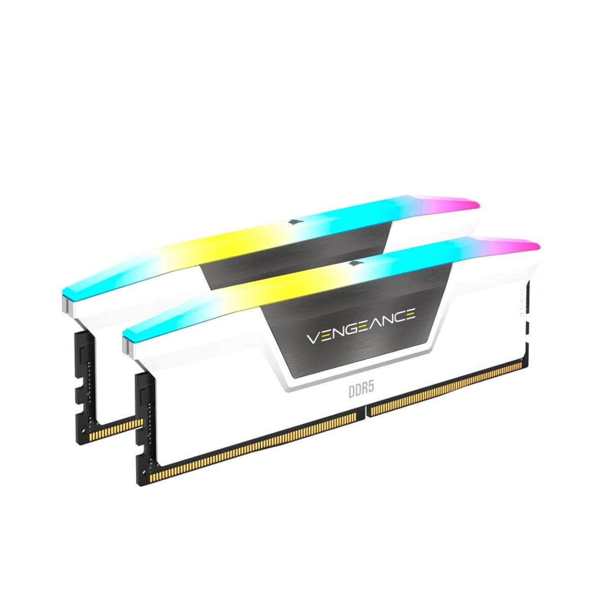 CORSAIR - Memoria RAM Corsair Vengeance 64GB RGB DDR5 6000Mhz CL30 Blanco 2x32GB