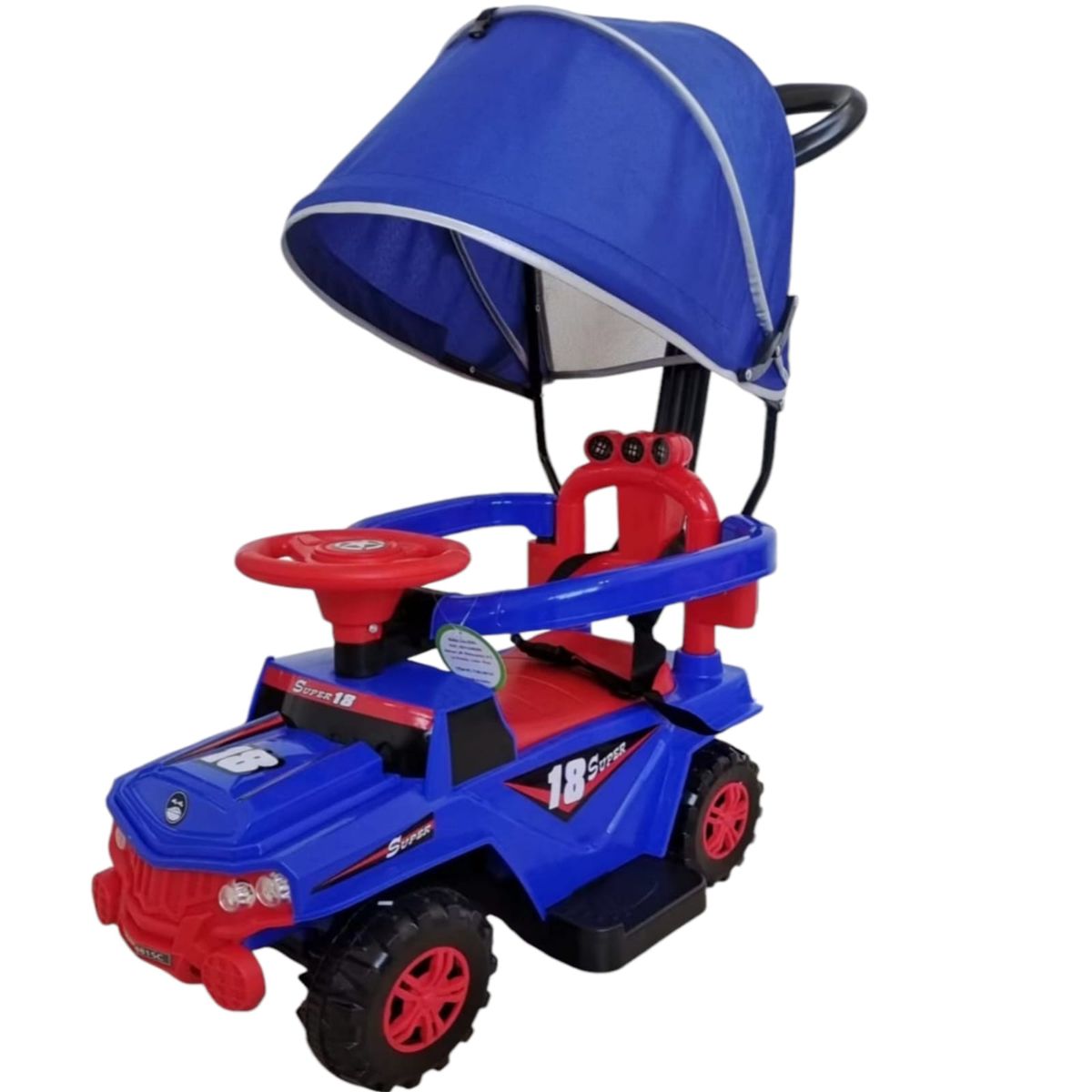 GENERICO - Carrito Correpasillos de niño con Guiador AZUL