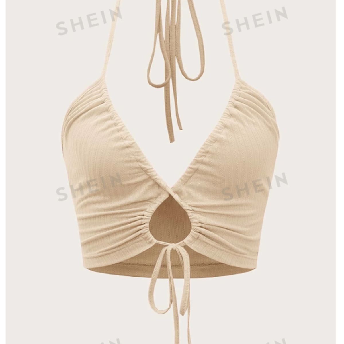 GENERICO - TOP HALTER CON ABERTURA DE ESPALDA ABIERTA