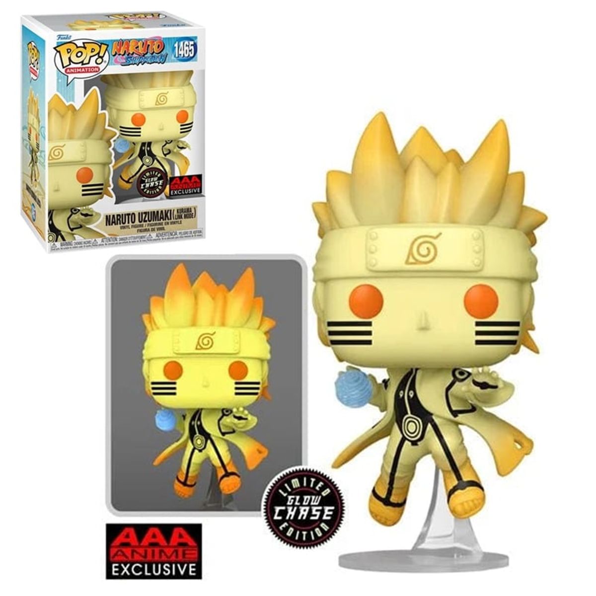 FUNKO - Funko Pop - Naruto Uzumaki Kurama Link Mode Chase 1465
