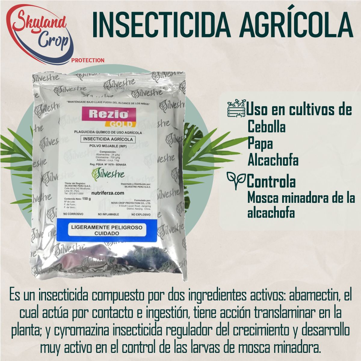 GENERICO - REZIO GOLD 150gr INSECTICIDA AGRÍCOLA