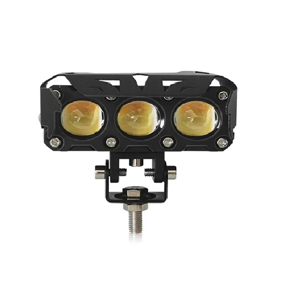 GENERICO - Neblinero Led Triple  Lupa Dual Color Auto Moto 1pcs