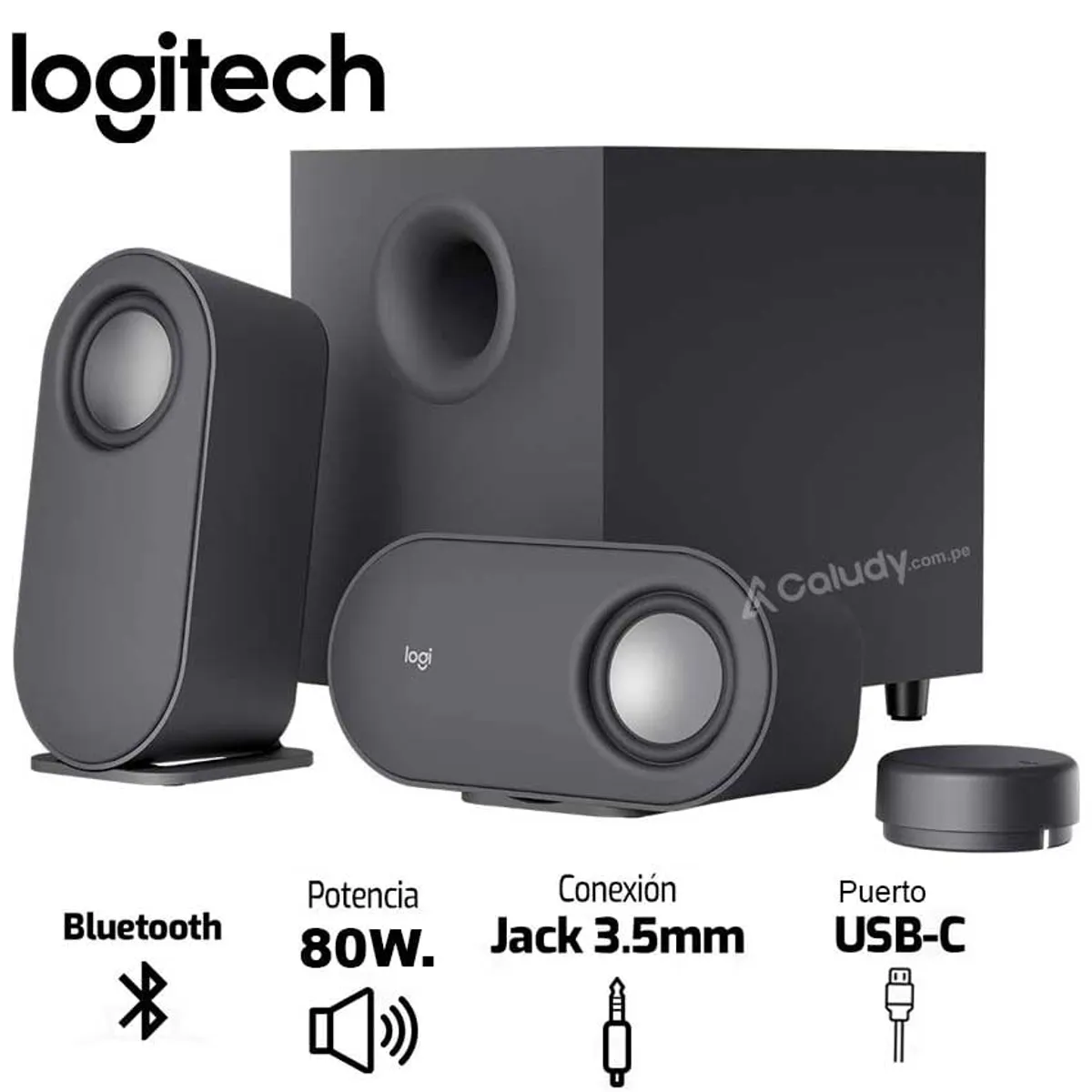 LOGITECH - Parlante Logitech Z407 Bluetooth 80w Rms Para Computador con subwoofer