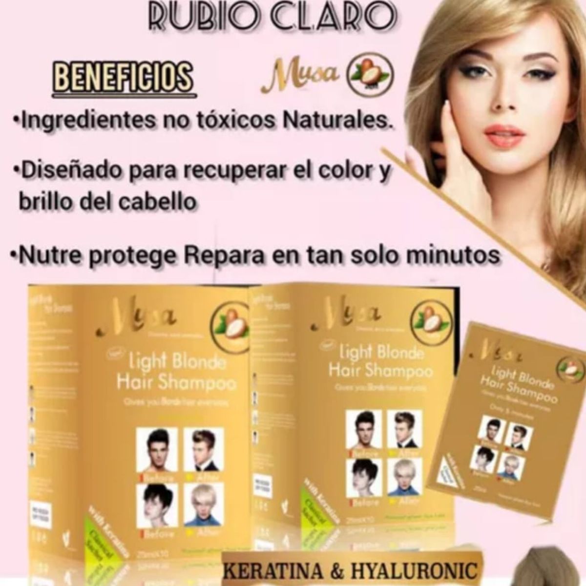 OEM - 10 TINTES SHAMPOO COLOR RUBIO CLARO