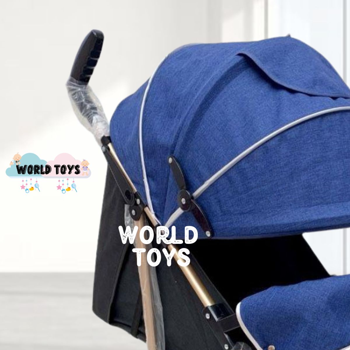 BABY - Coche Bastón de Lujo «DIXIE» Dark Blue