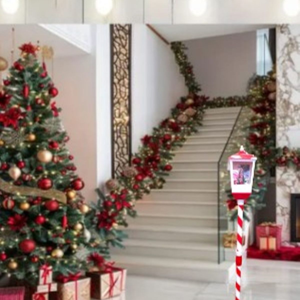 GENERICO - Farol Navideño MUSICAL CON EFECTO NIEVE 1.65 CM DE CALIDAD A1