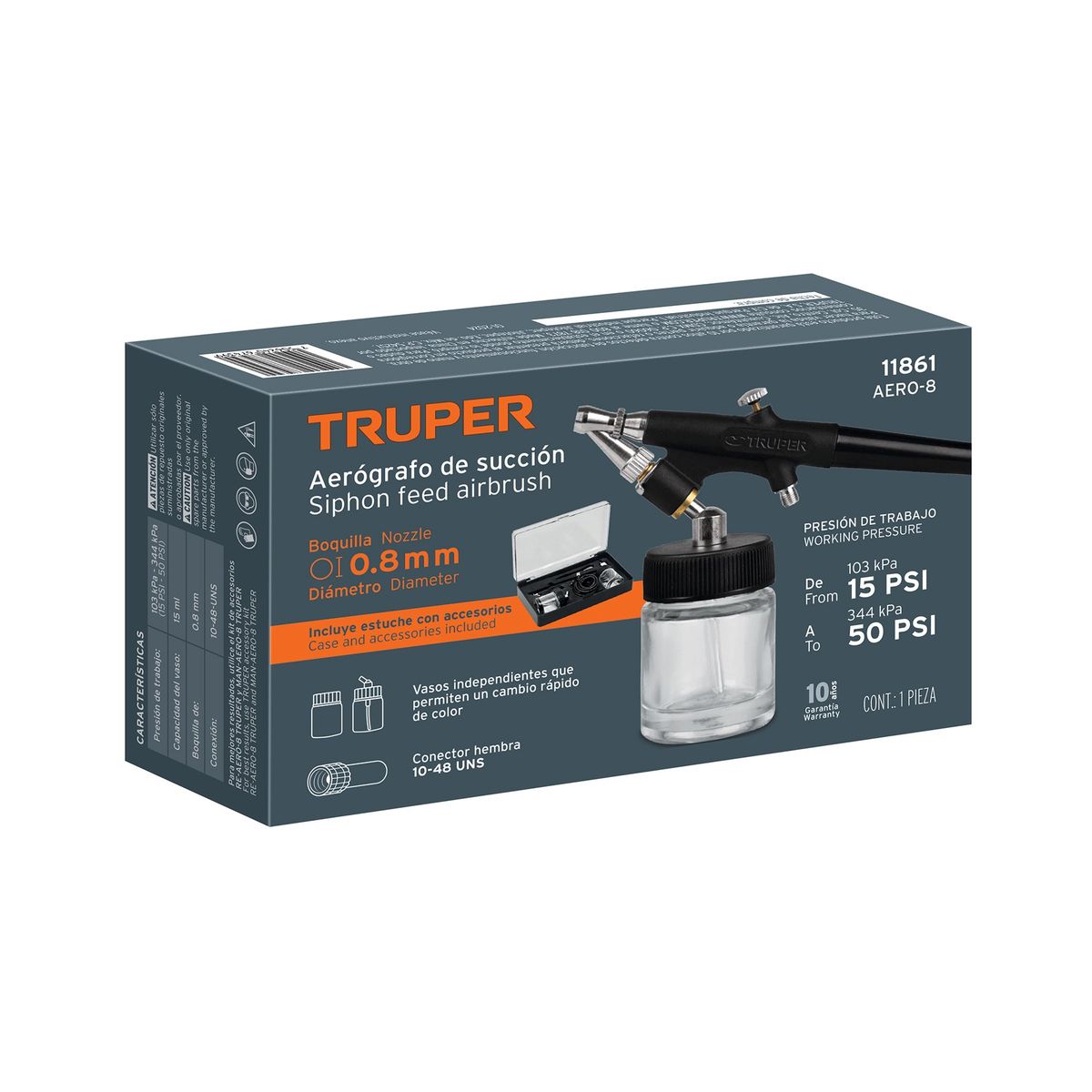 TRUPER - Pistola Aerográfica De Succión  Truper