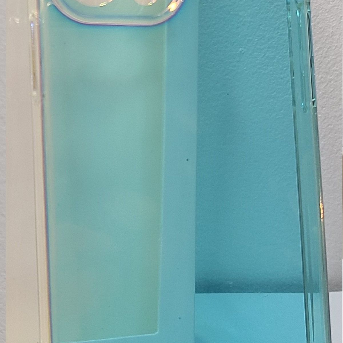 GENERICO - Case Transparente Brillante Azul para Iphone 12 PRO