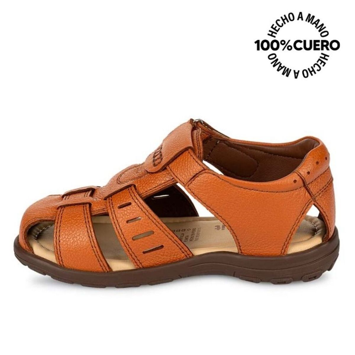 RABBIT - Sandalia Franciscana Casual ANGEL-2509 K Cobre Rabbit Cuero