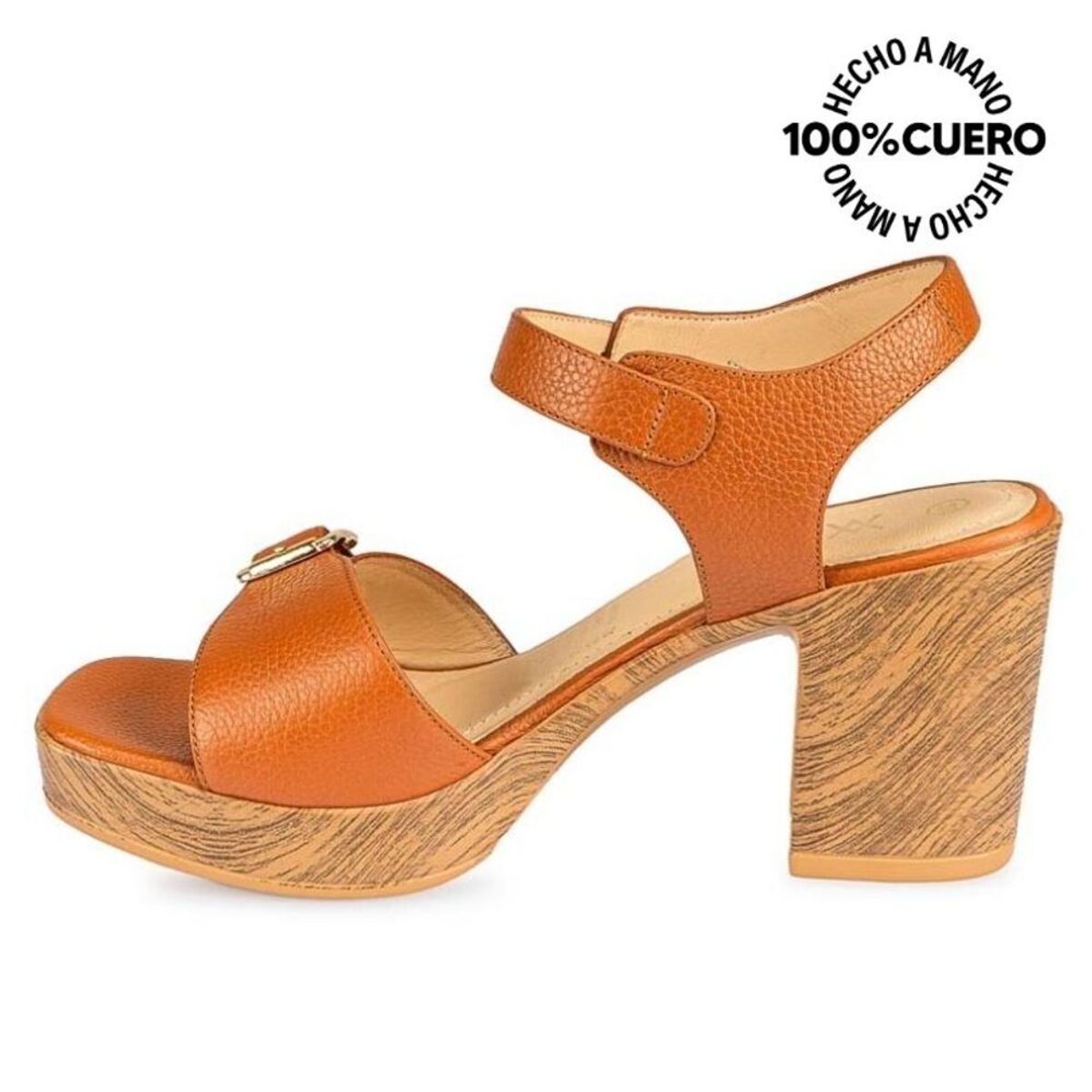 VIALE - Sandalia D'orsay Casual SOFI-2503 Natural Viale Cuero