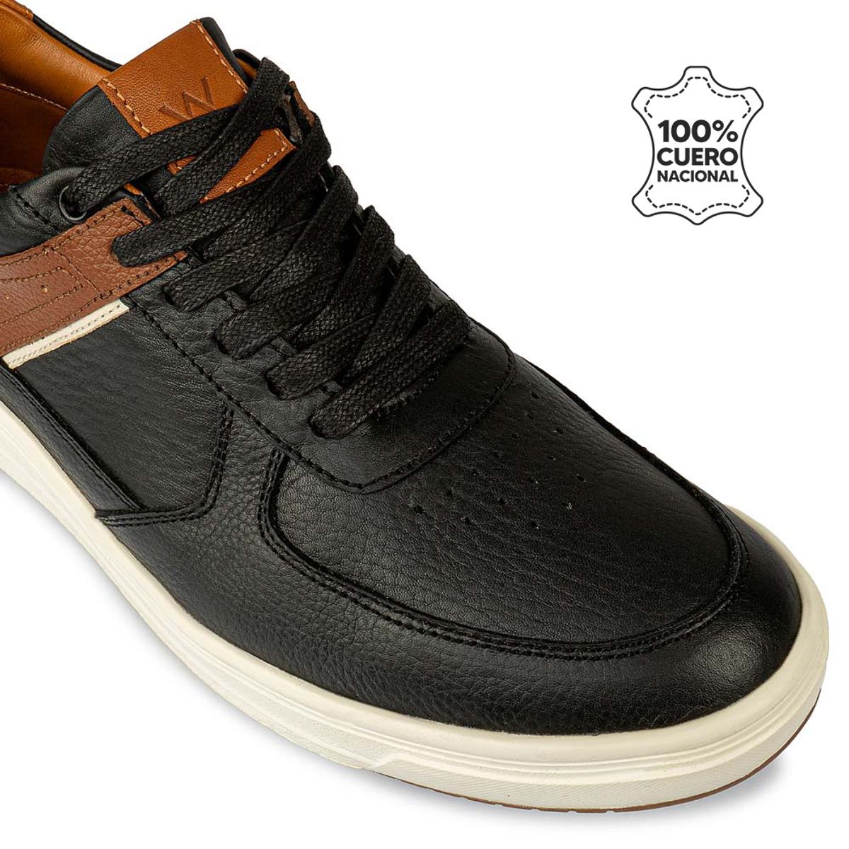 VIALE - Zapatilla Casual RICARDO-2506 Negro Viale Homme Cuero