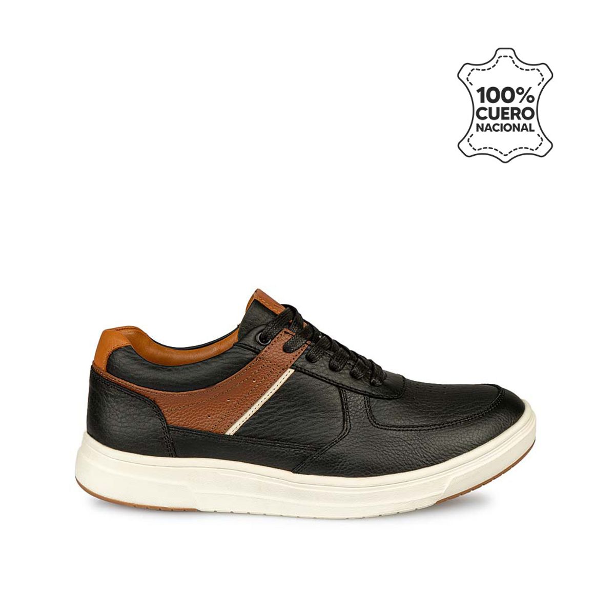 VIALE - Zapatilla Casual RICARDO-2506 Negro Viale Homme Cuero