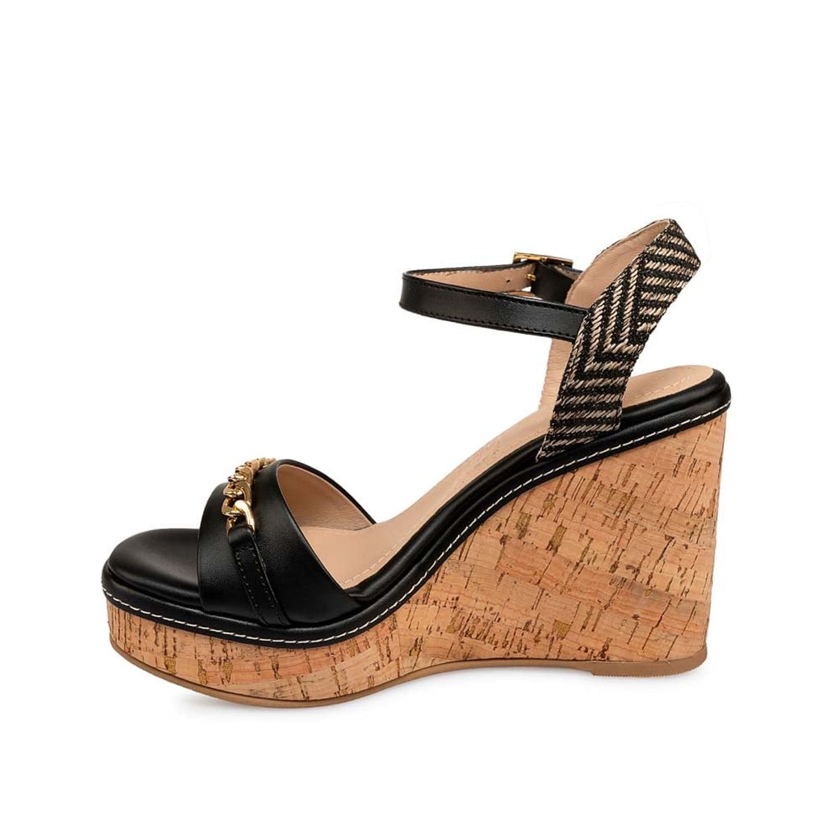 Piazza - Sandalia DOrsay Casual WAL-391 Negro Piazza