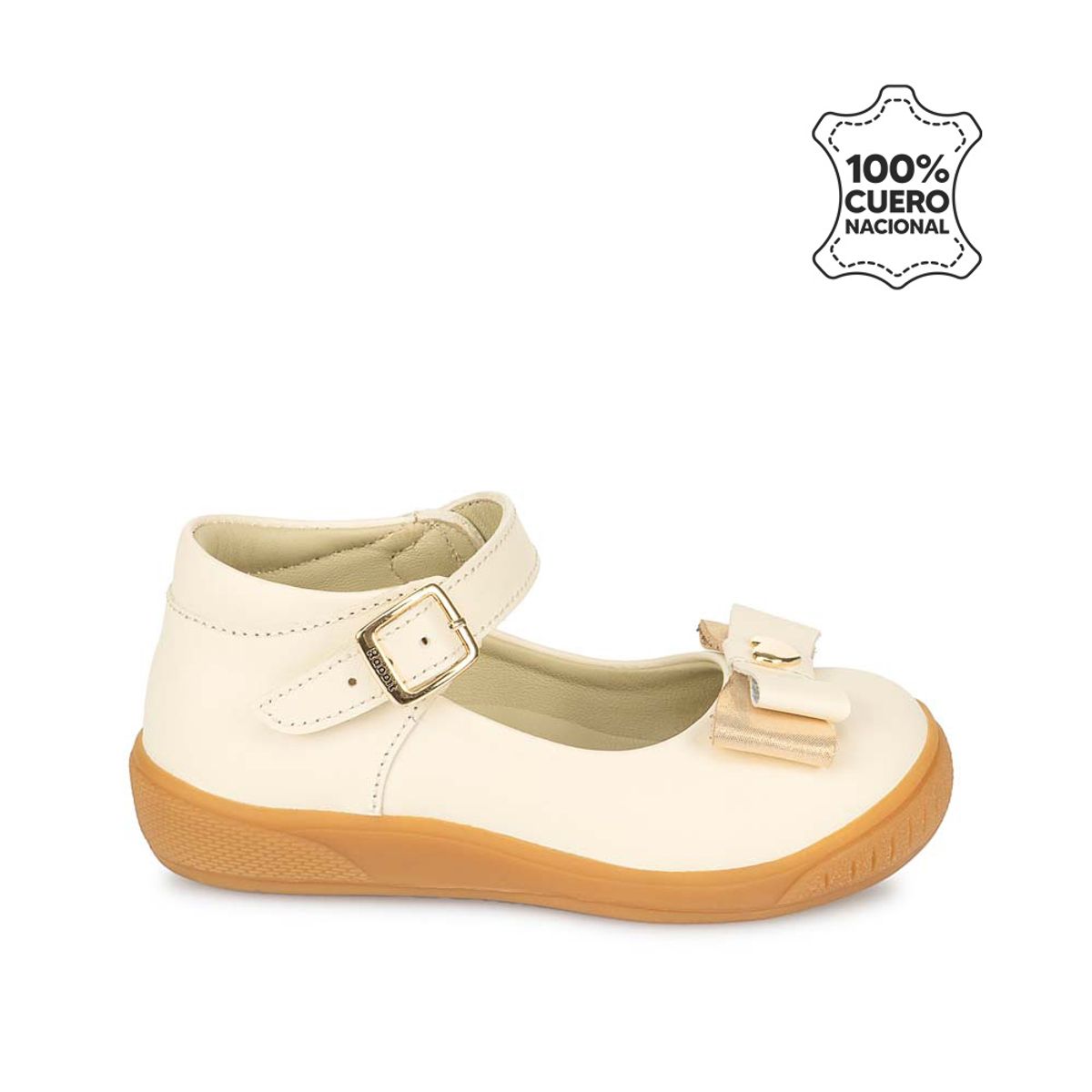 RABBIT - Zapato Maryjane Casual JEFER-2505 Hueso Rabbit Cuero