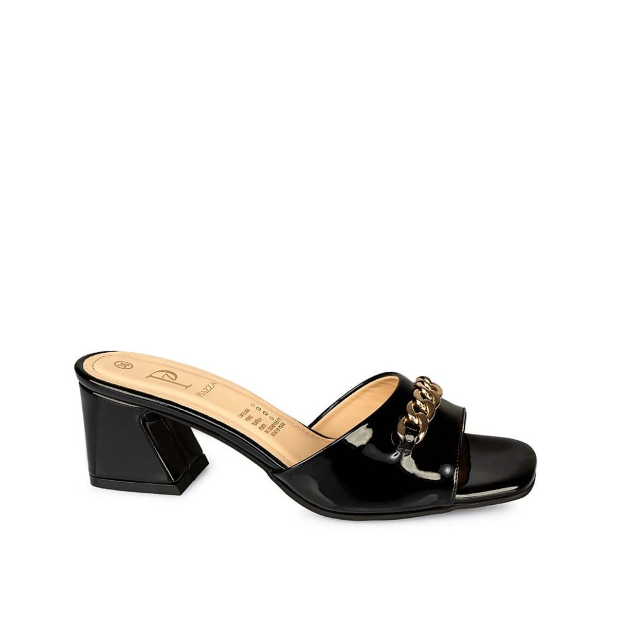 Piazza - Sandalia Slide Casual KATHE-2507 Negro Piazza