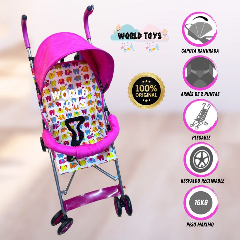 BABY - Coche Bastón «HASEL» Edición Limitada Light Pink