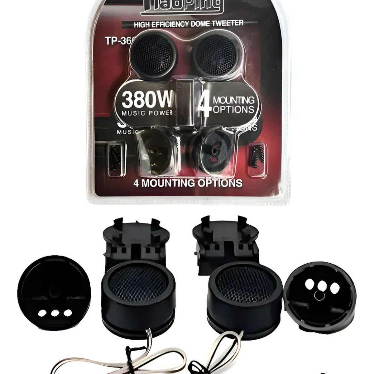 GENERICO - Par Tweeter Tiaoping 380w TP-366 Negro