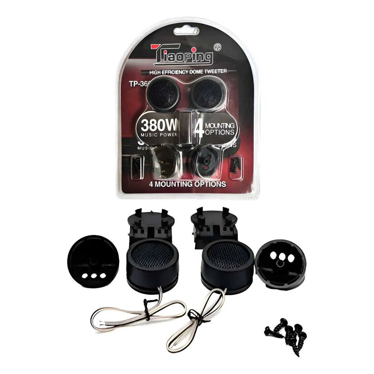 GENERICO - Par Tweeter Tiaoping 380w TP-366 Negro