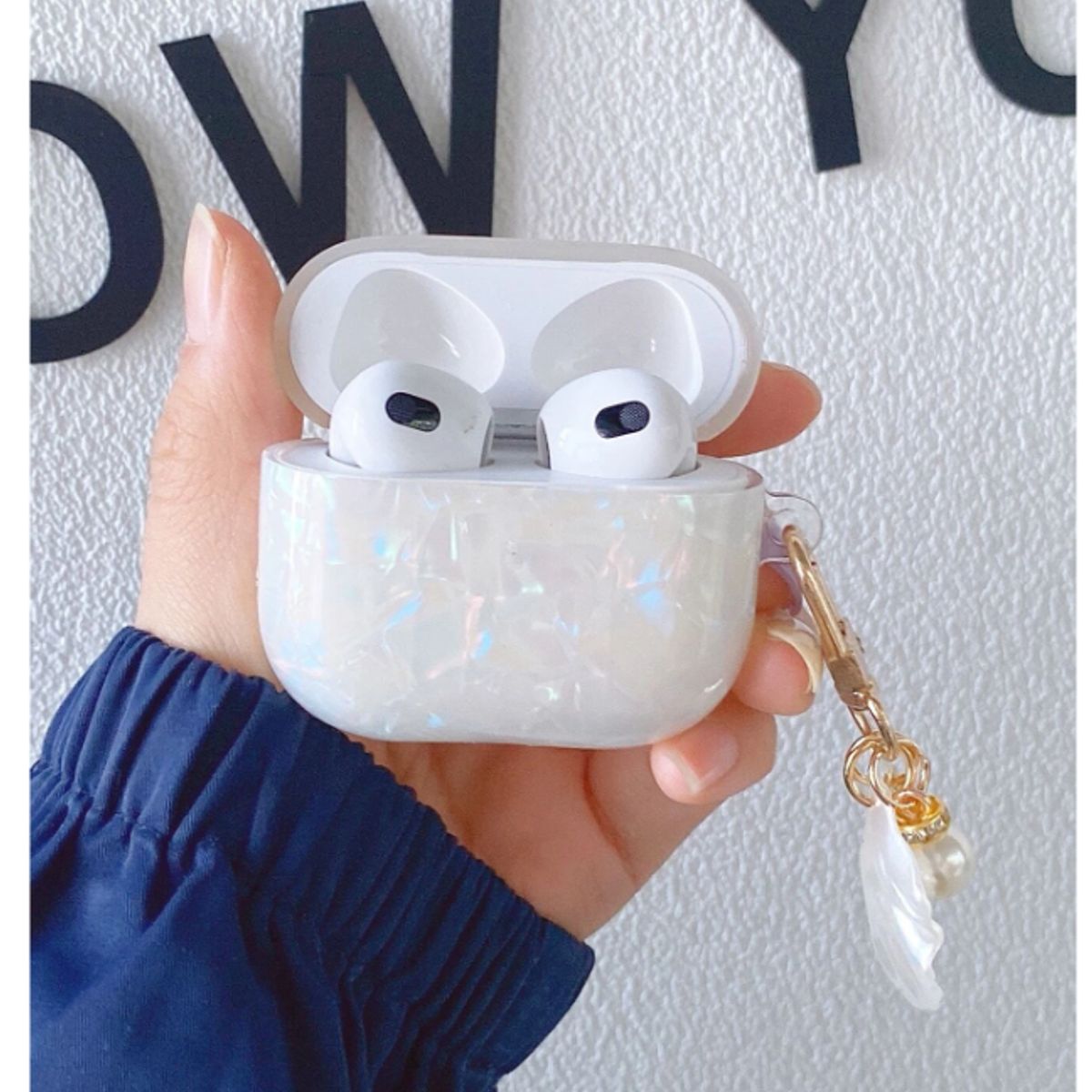 GENERICO - CASE PARA AIRPODS 3ERA GEN PERLA