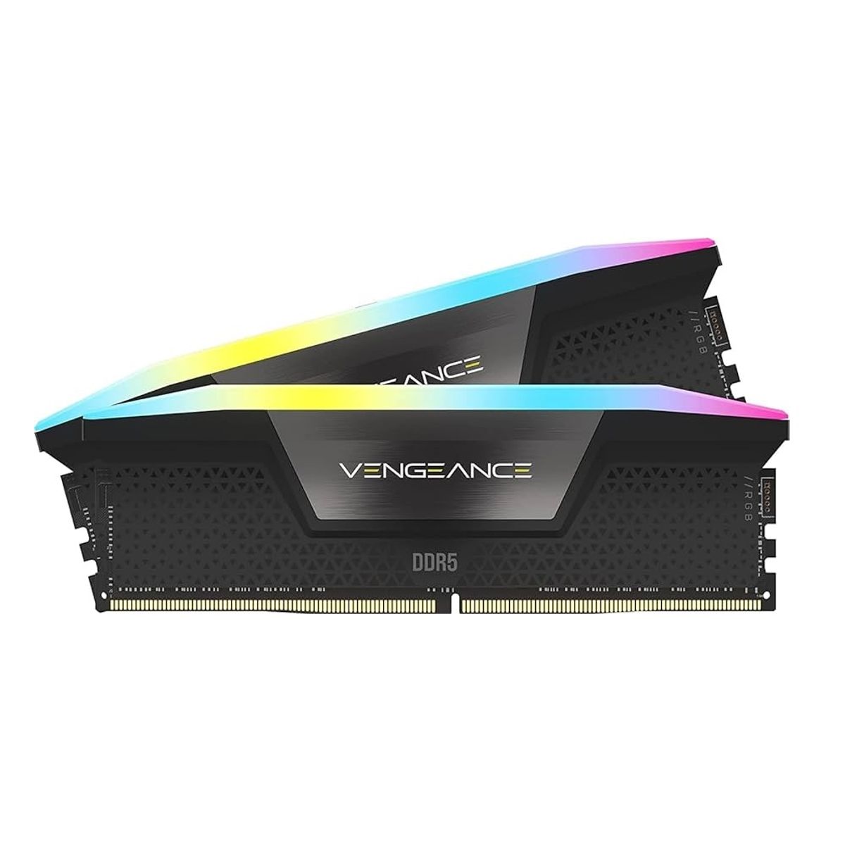 CORSAIR - Memoria RAM Corsair Vengeance 64GB RGB DDR5 6400Mhz CL32 Negro 2x32GB