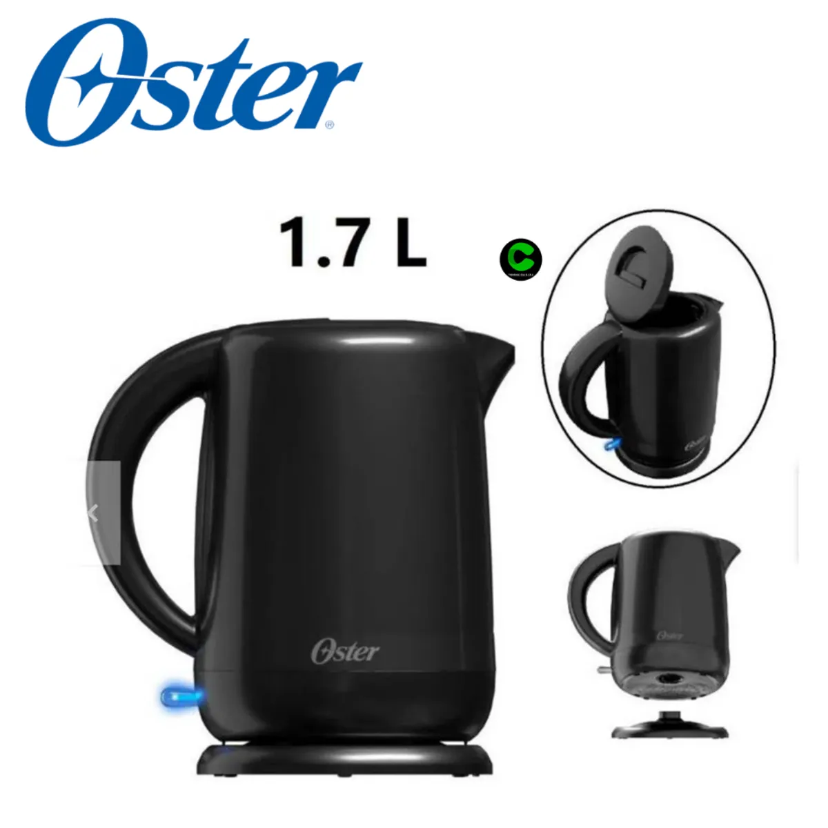 OSTER - Combo OSTER Olla Arrocera CKSTRCB10DFBLK Y Hervidor BVSTKT3101