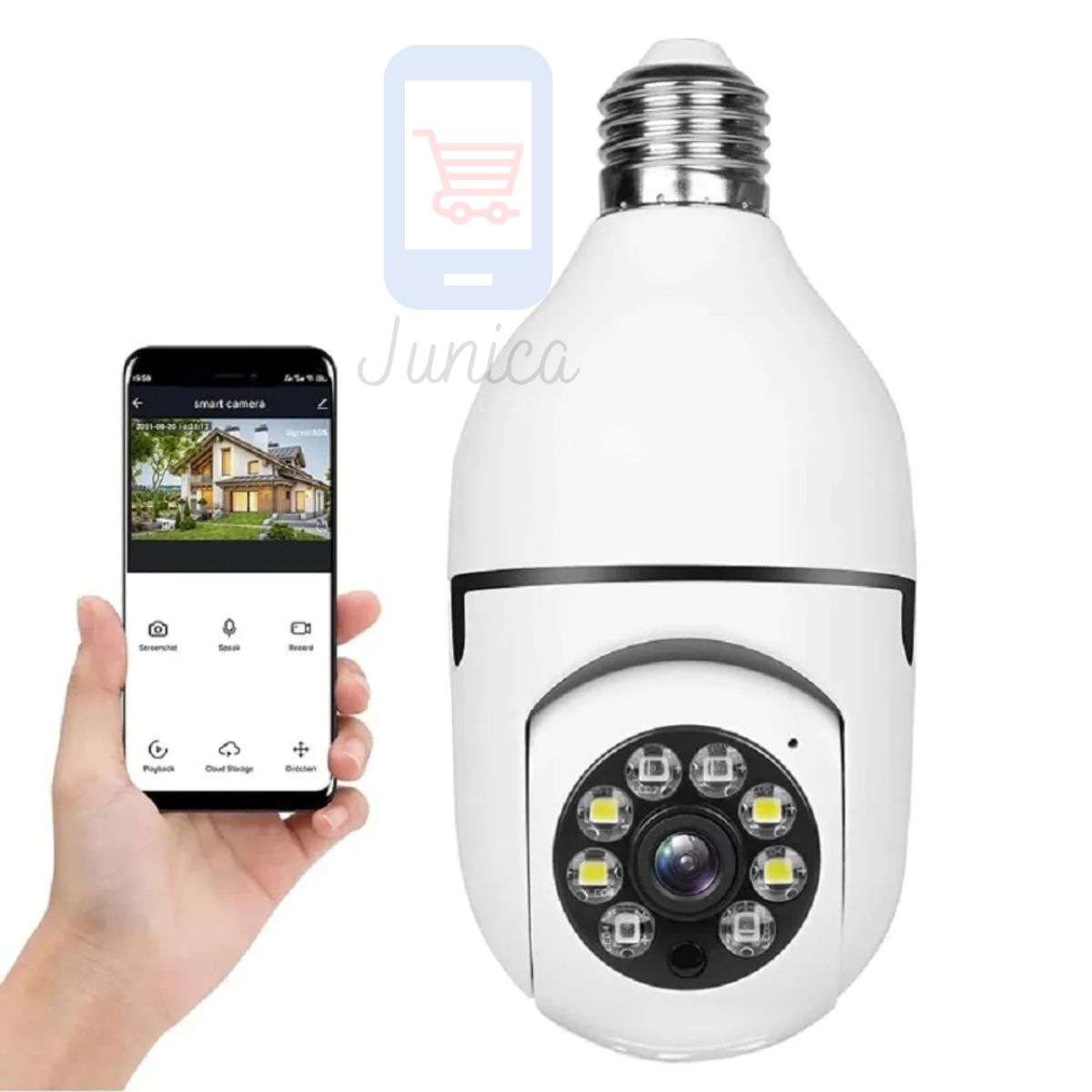 OEM - Foco Camara de Seguridad videovigilancia Hd 360°