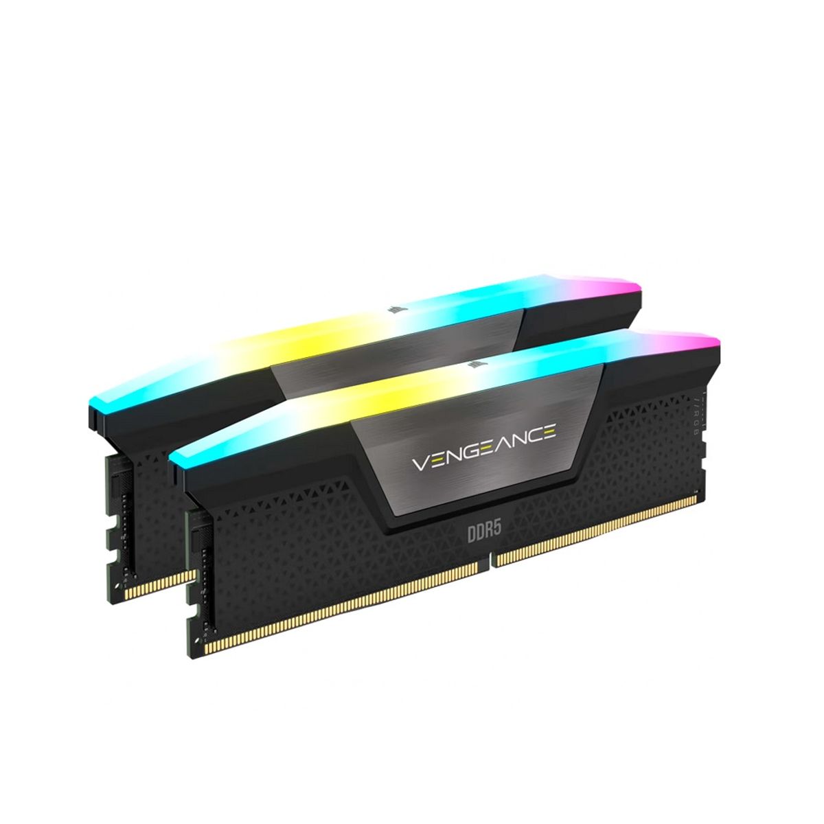CORSAIR - Memoria RAM Corsair Vengeance 32GB RGB DDR5 7200Mhz CL34 Negro 2x16GB