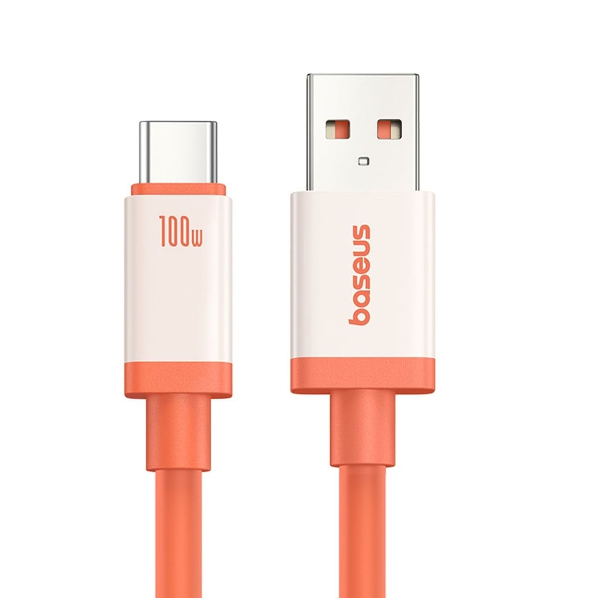 BASEUS - Cable Carga Rápida, USB-A a USB-C, Baseus, 2 metros, Naranja