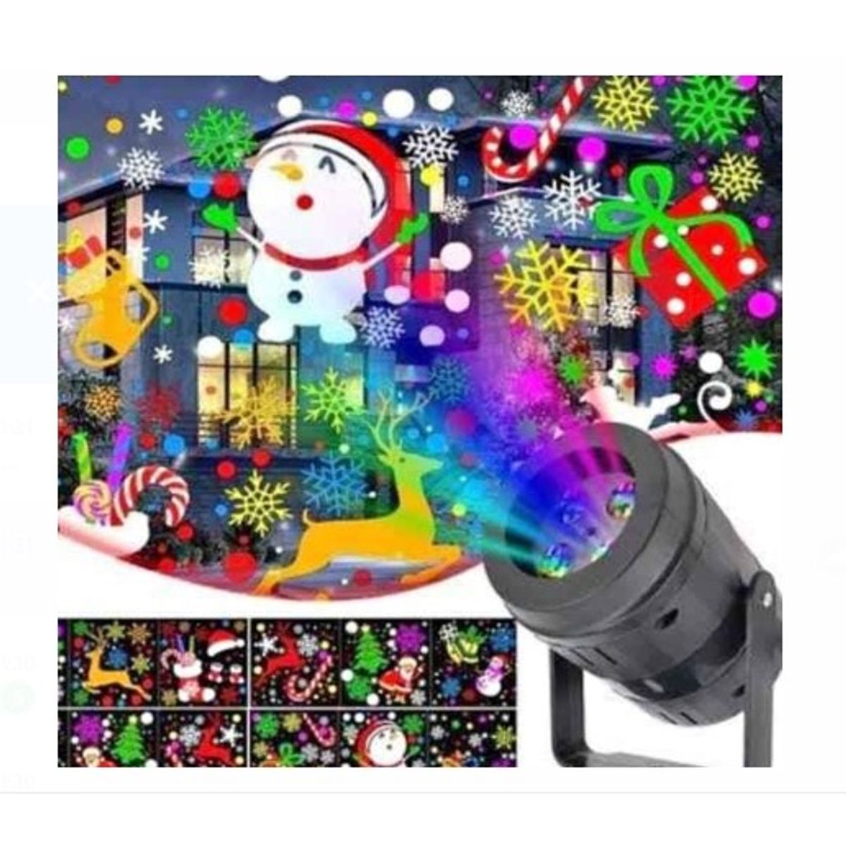 GENERICO - Proyector de imágenes con motivos navideños A1