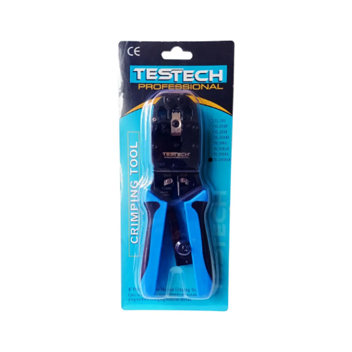 TESTECH - Alicate Crimping Metal para RJ11RJ12 y RJ45 TL-2008AR TESTECH